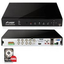 Ansjer安士佳D08H嵌入式模拟8路DVR 中小型监控场景的可靠之选